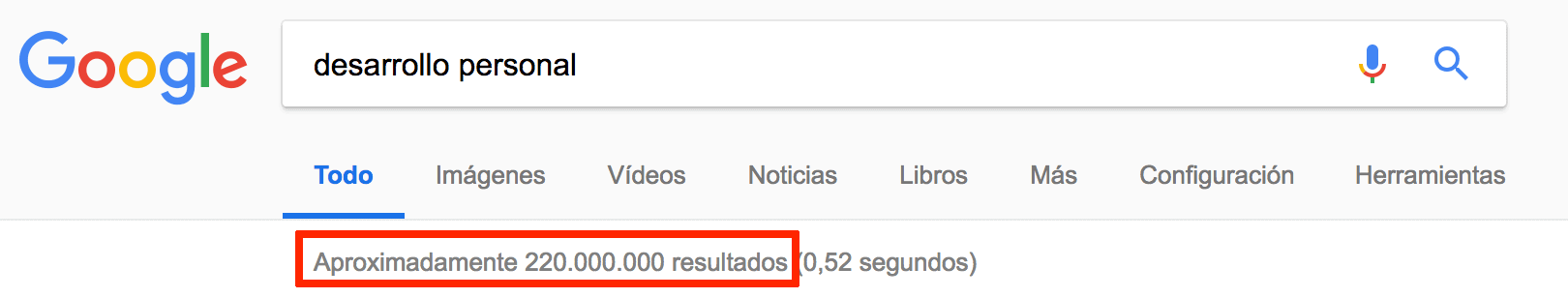 Resultados Google desarrollo personal