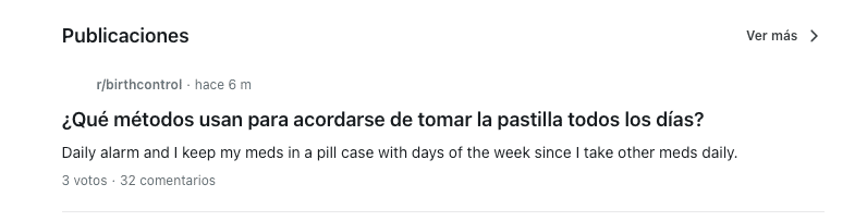 Ejemplo investigación app Reddit